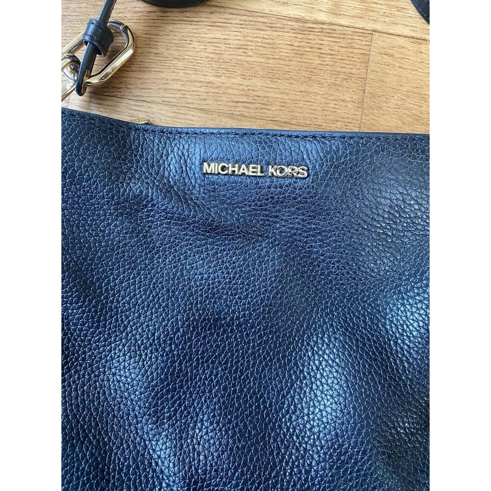 Michael Kors Trisha Triple Compartment Shoulder Crossbody Bag MK Signature/Solid - Picture 3 of 9